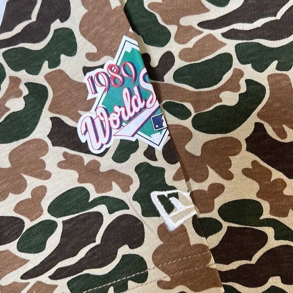 New Era MLB Oakland A’s Camo cotton‎ Baseball T-shirt NWT Men Large - Picture 6 of 6